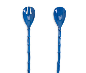 Blue Bamboo Touch Accent Set of 2 Servers