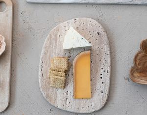 Travertine Organic Shaped Cheese/Cutting Board