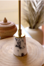 Load image into Gallery viewer, Brass and Marble Taper Holder
