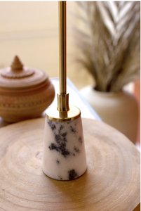 Brass and Marble Taper Holder