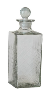 Glass Decanter w/ Glass Stopper