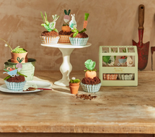 Load image into Gallery viewer, Bunny Greenhouse Cupcake Kit (x 24 toppers)

