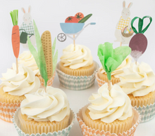 Load image into Gallery viewer, Bunny Greenhouse Cupcake Kit (x 24 toppers)
