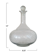 Load image into Gallery viewer, Glass Decanter w/ Glass Stopper
