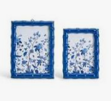 Load image into Gallery viewer, Blue Faux Bamboo Frames
