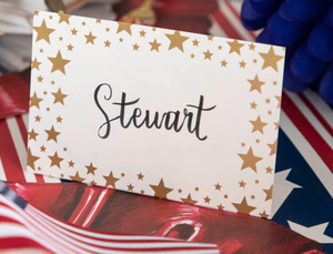 SHINING STAR PLACE CARD