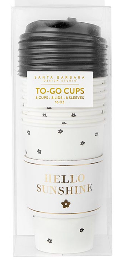 Disposable to Go Cups - Coffee Cup Set