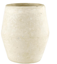 Load image into Gallery viewer, Short Paper Mache Vase - Natural
