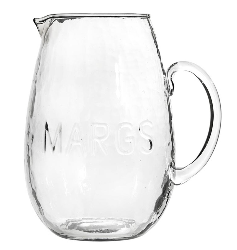Hammered Glass Pitcher-Margs
