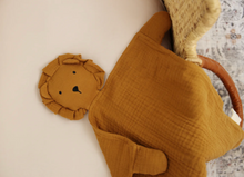 Load image into Gallery viewer, Toffee Lion Lovey  Blanket
