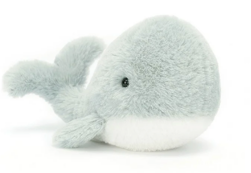 Wavelly Whale Grey