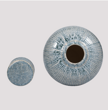 Load image into Gallery viewer, Kashion Blue Lidded Jar
