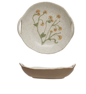 Hand-Painted Botanical Bowl