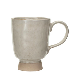 Stoneware Footed Mug