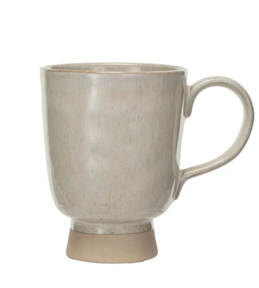 Stoneware Footed Mug