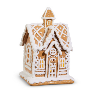 Lighted Gingerbread House