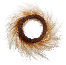 Load image into Gallery viewer, 36&quot; Pampas Grass Wreath
