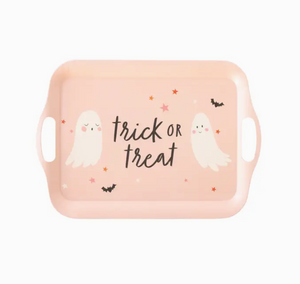 Trick or Treat Boo Bamboo Reusable Tray