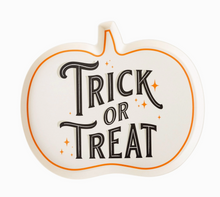 Load image into Gallery viewer, Trick or Treat Shaped Bamboo Plate
