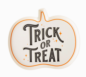 Trick or Treat Shaped Bamboo Plate