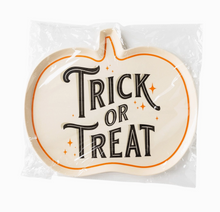 Load image into Gallery viewer, Trick or Treat Shaped Bamboo Plate
