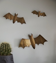 Load image into Gallery viewer, Winged Bat Wall Decor- Set of 3
