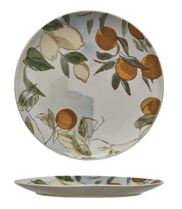 Stoneware Platter w/ Fruit
