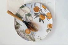 Load image into Gallery viewer, Stoneware Platter w/ Fruit
