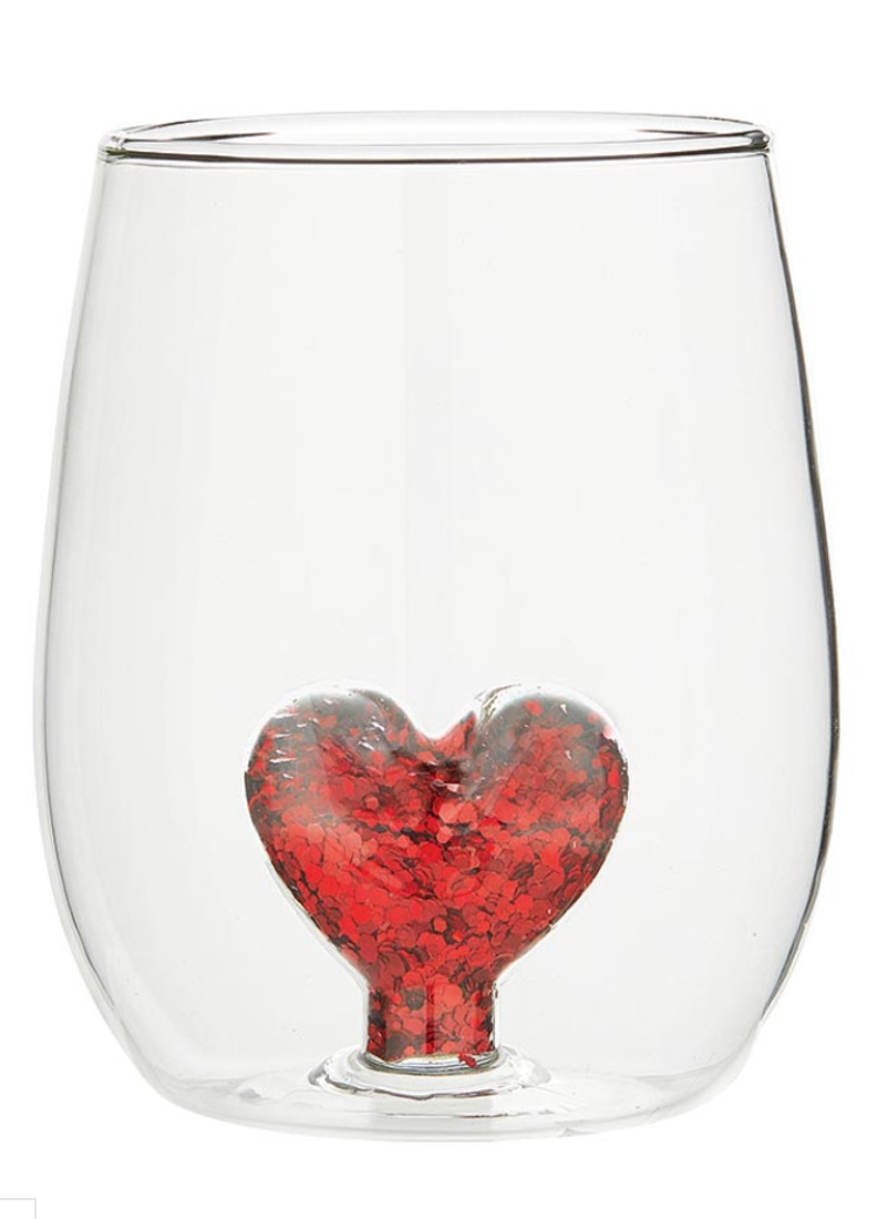 Wine Glass - Heart