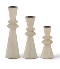 Load image into Gallery viewer, Ribbed Taper Candleholder
