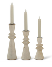 Load image into Gallery viewer, Ribbed Taper Candleholder
