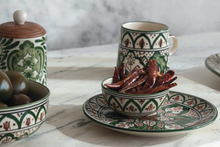 Load image into Gallery viewer, Hand-Painted Stoneware Bowl
