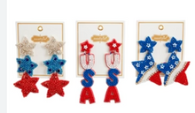 Load image into Gallery viewer, 4th Of July Earrings
