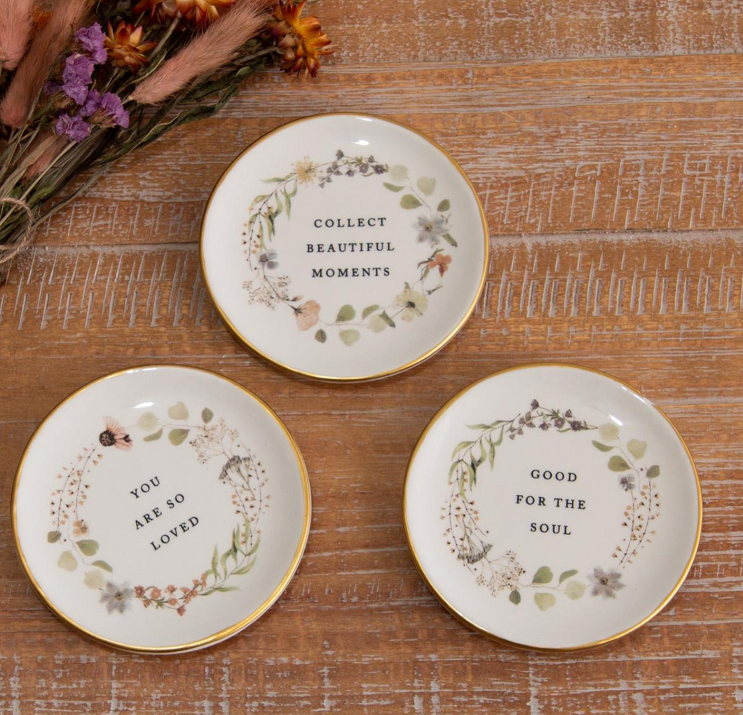 Floral Trinket Plate