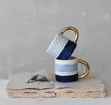 Load image into Gallery viewer, Handmade Mug with Embossed Pattern
