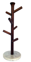 Load image into Gallery viewer, Mango Wood &amp; Marble Mug Rack
