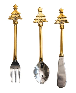 Brass & Stainless Steel Tree Utensil