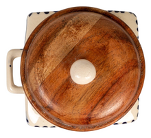 Load image into Gallery viewer, Stoneware Canister with Lid &amp; Spoon
