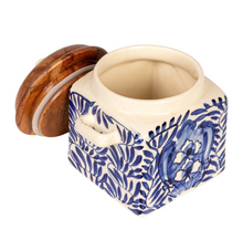 Load image into Gallery viewer, Stoneware Canister with Lid &amp; Spoon

