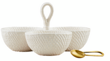 Load image into Gallery viewer, Woven Ceramic Triple Dip Set
