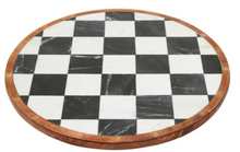 Load image into Gallery viewer, Checkered Marble Lazy Susan
