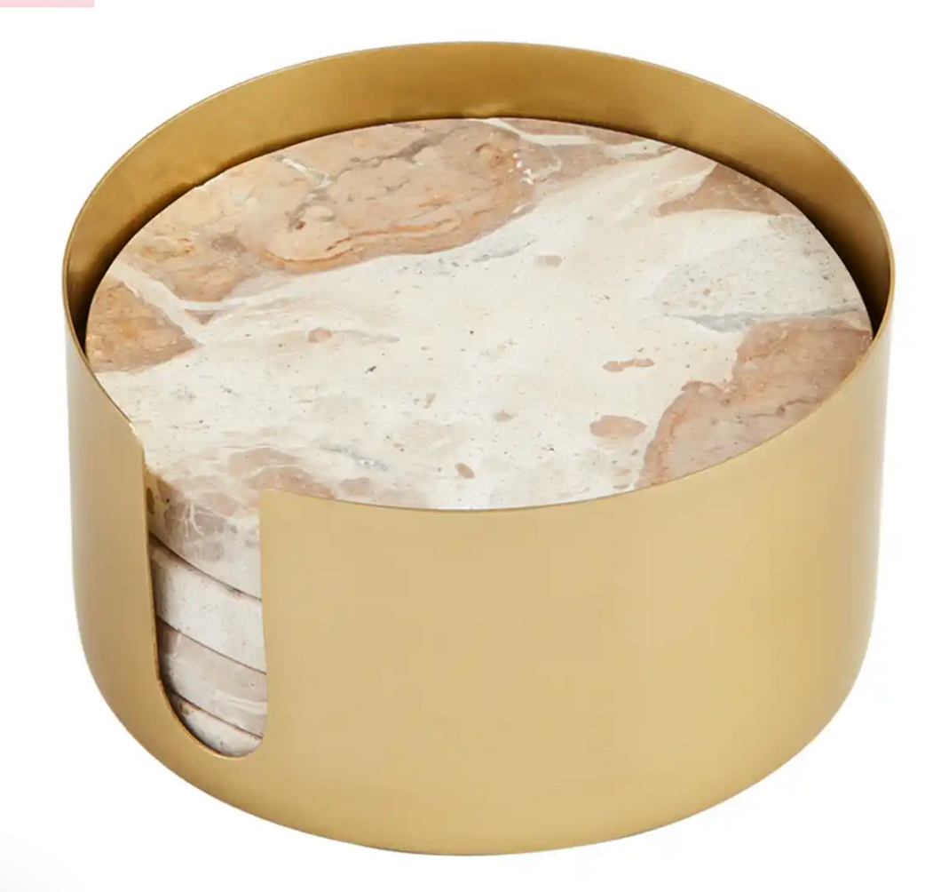 Marble Coaster Set