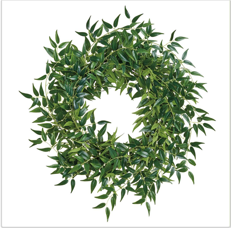 28 inch Italian Ruscus Wreath