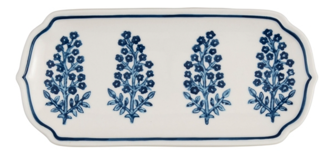 Blue Floral Everything Dish