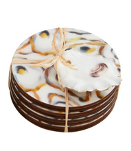 Load image into Gallery viewer, Oyster Enamel Coaster set
