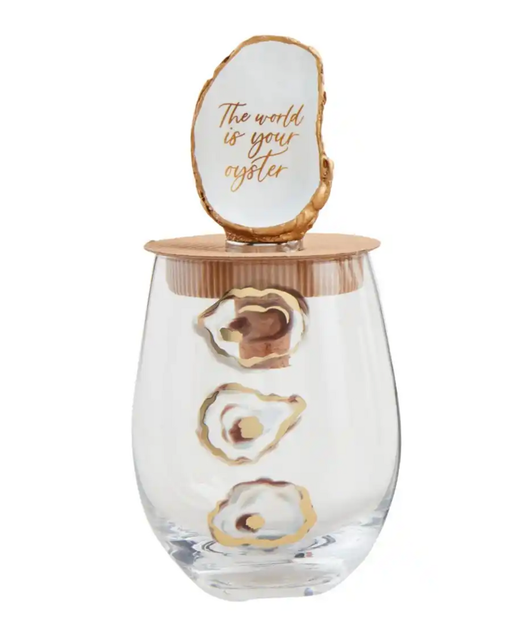World Oyster Wine Glass and Stopper