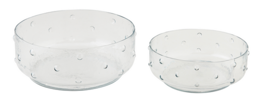 Hobnail Glass Salad Bowl