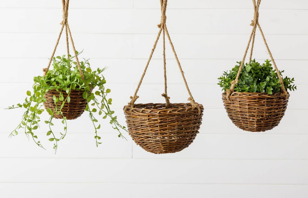 Hanging Willow Baskets