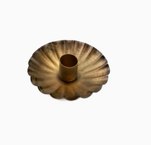 Load image into Gallery viewer, Floral Gold Candleholder
