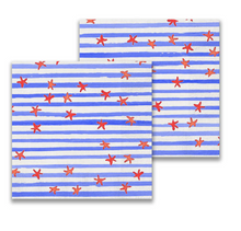 Load image into Gallery viewer, Red, White and Blue Cocktail Napkins
